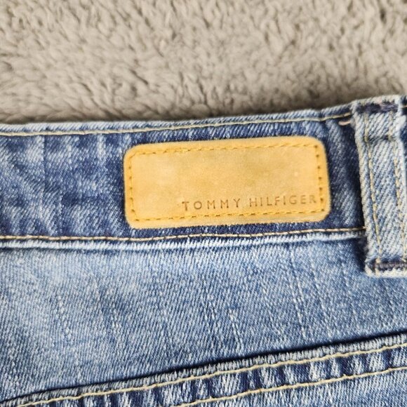Tommy Hilfiger Bootcut Jeans Women's Size 8 Blue Mid Rise Y2K Relaxed Fit Cotton - Picture 9 of 10